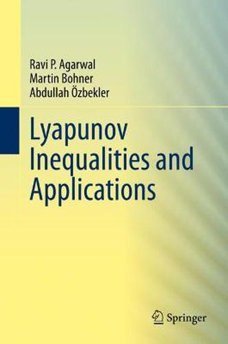 Cover image for Lyapunov Inequalities and Applications