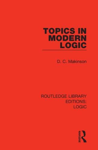 Cover image for Topics in Modern Logic