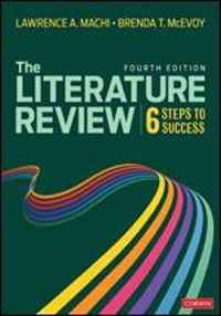 Cover image for The Literature Review: Six Steps to Success