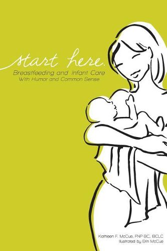 Cover image for Start Here: Breastfeeding and Infant Care with Humor and Common Sense