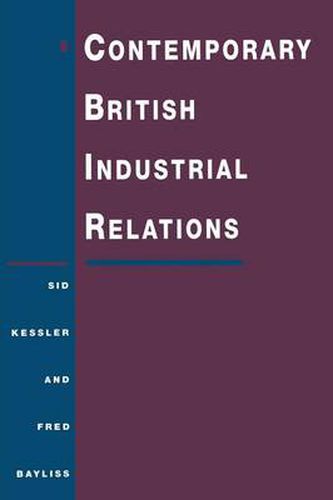 Cover image for Contemporary British Industrial Relations