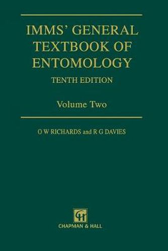 Cover image for Imms' General Textbook of Entomology: Volume 2: Classification and Biology