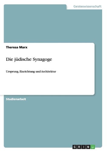 Cover image for Die judische Synagoge