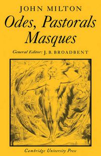 Cover image for Odes, Pastorals, Masques