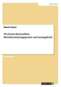 Cover image for Pro-forma-Kennzahlen. Berichterstattungspraxis und Aussagekraft