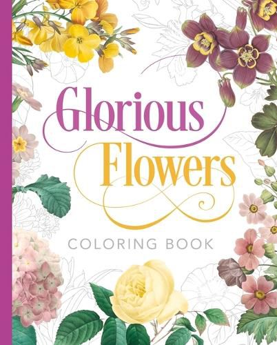 Cover image for Glorious Flowers Coloring Book