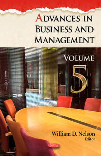 Cover image for Advances in Business & Management: Volume 5