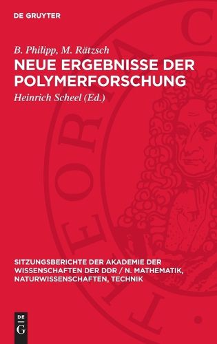 Cover image for Neue Ergebnisse Der Polymerforschung