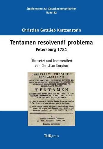 Cover image for Tentamen resolvendi problema