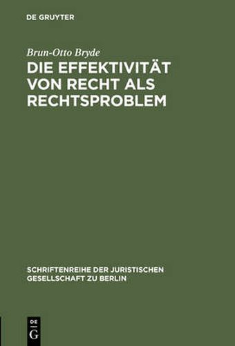 Cover image for Die Effektivitat von Recht als Rechtsproblem