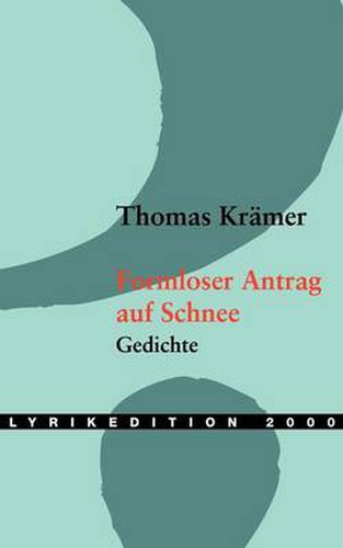 Cover image for Formloser Antrag auf Schnee