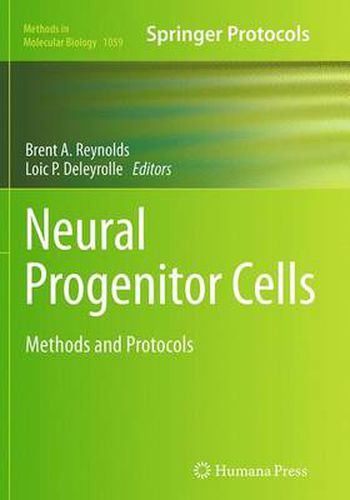 Cover image for Neural Progenitor Cells: Methods and Protocols