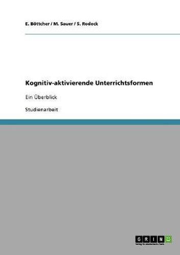 Cover image for Kognitiv-aktivierende Unterrichtsformen: Ein UEberblick