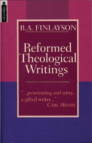 Cover image for Reformed Theological Writings