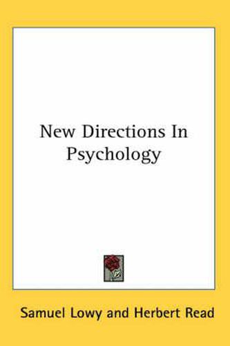 Cover image for New Directions in Psychology