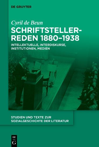 Cover image for Schriftstellerreden 1880-1938