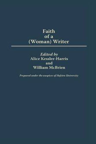 Cover image for The Faith of a (Woman) Writer