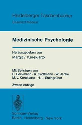 Cover image for Medizinische Psychologie