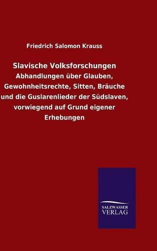 Cover image for Slavische Volksforschungen
