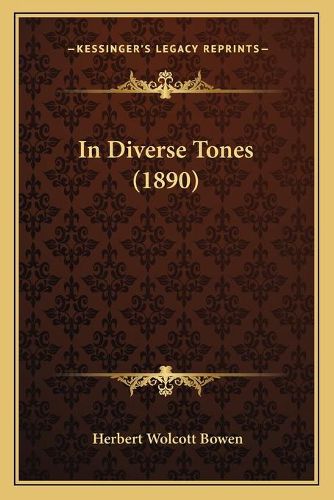 Cover image for In Diverse Tones (1890)