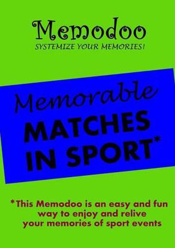 Cover image for Memodoo Memorable Matches in Sport