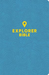 Cover image for CSB Explorer Bible for Kids, Sky Blue Leathertouch, Indexed