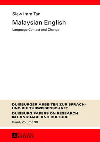 Cover image for Malaysian English: Language Contact and Change