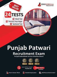 Cover image for Punjab Patwari Recruitment Exam 2023 - 8 Mock Tests, 14 Sectional Tests and 2 Previous Year Papers (1400 Solved Questions) with Free Access To Online Tests