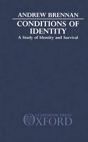 Cover image for Conditions of Identity: A Study in Identity and Survival