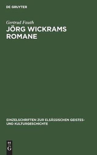 Cover image for Joerg Wickrams Romane