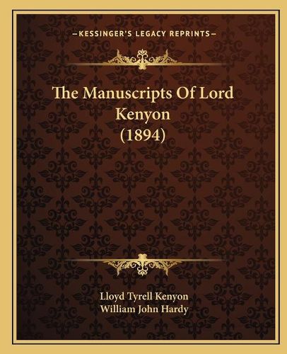 The Manuscripts of Lord Kenyon (1894)