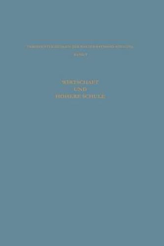 Cover image for Wirtschaft Und Hoehere Schule