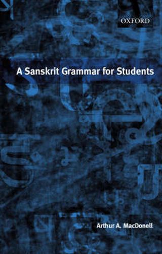 Cover image for A Sanskrit Grammar for Students