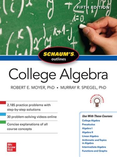 Cover image for Schaum's Outline of College Algebra, Fifth Edition