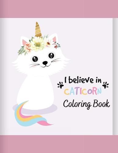 Cover image for Caticorn Coloring Book: A Fun Collection of Cat Unicorns!