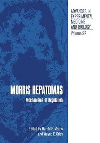 Cover image for Morris Hepatomas: Mechanisms of Regulation