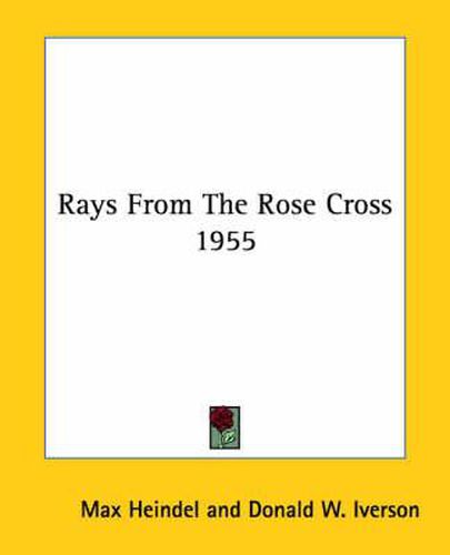 Cover image for Rays from the Rose Cross 1955