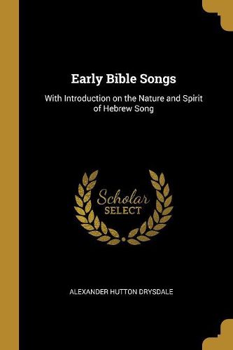 Cover image for Early Bible Songs