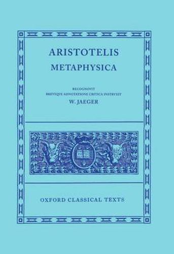 Cover image for Aristotle Metaphysica