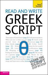 Cover image for Read and write Greek script: Teach yourself