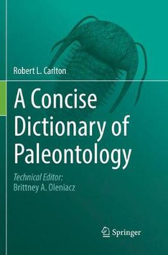 Cover image for A Concise Dictionary of Paleontology