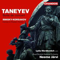 Cover image for Taneyev Suite De Concert Rimsky Korsakov Fantasy On Russian Themes