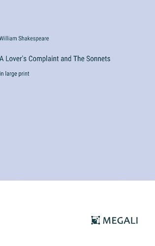 Cover image for A Lover's Complaint and The Sonnets