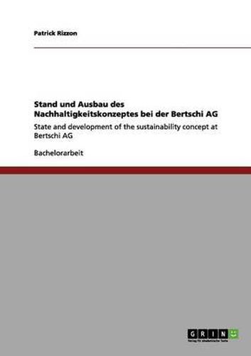 Cover image for Stand und Ausbau des Nachhaltigkeitskonzeptes bei der Bertschi AG: State and development of the sustainability concept at Bertschi AG