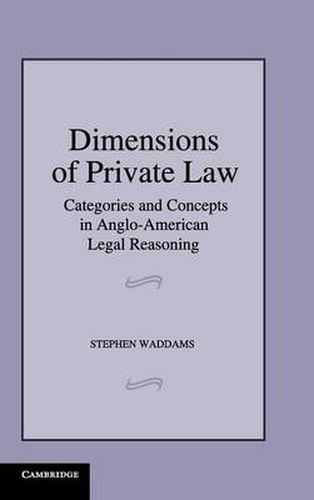 Cover image for Dimensions of Private Law: Categories and Concepts in Anglo-American Legal Reasoning