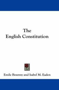 Cover image for The English Constitution