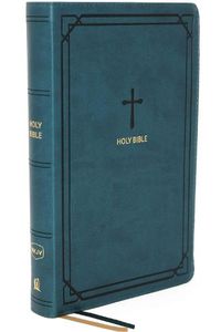 Cover image for NKJV, End-of-Verse Reference Bible, Compact, Leathersoft, Teal, Red Letter, Comfort Print: Holy Bible, New King James Version