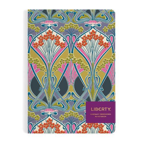 Cover image for Liberty Ianthe Bloom B5 Handmade Embroidered Journal