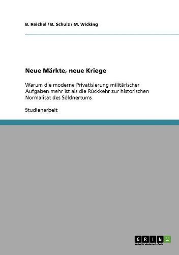 Cover image for Neue Markte, Neue Kriege