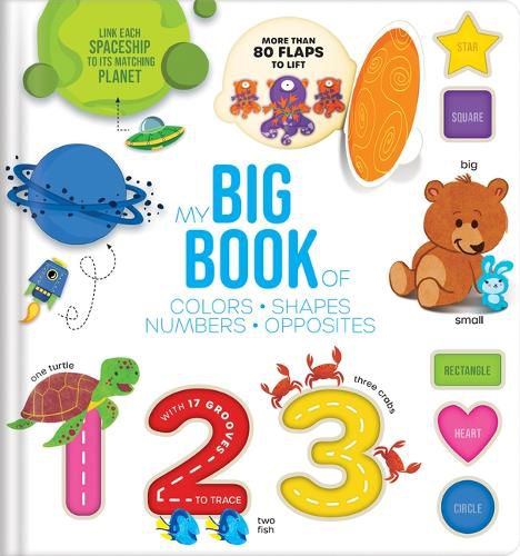 Cover image for Touch, Trace, and Learn!: My Big Book of Colors, Shapes, Numbers, & Opposites